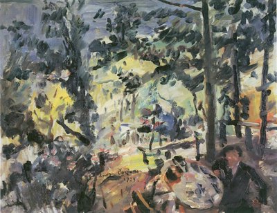 Wachensee, op het terras door Lovis Corinth